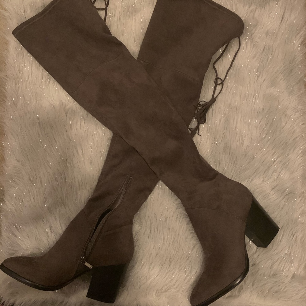 MARC FISHER ALINA OTK TALL BOOT-US 8.5 - Picture 1 of 4
